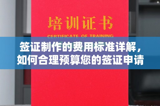 高青签证制作的费用标准详解，如何合理预算您的签证申请成本